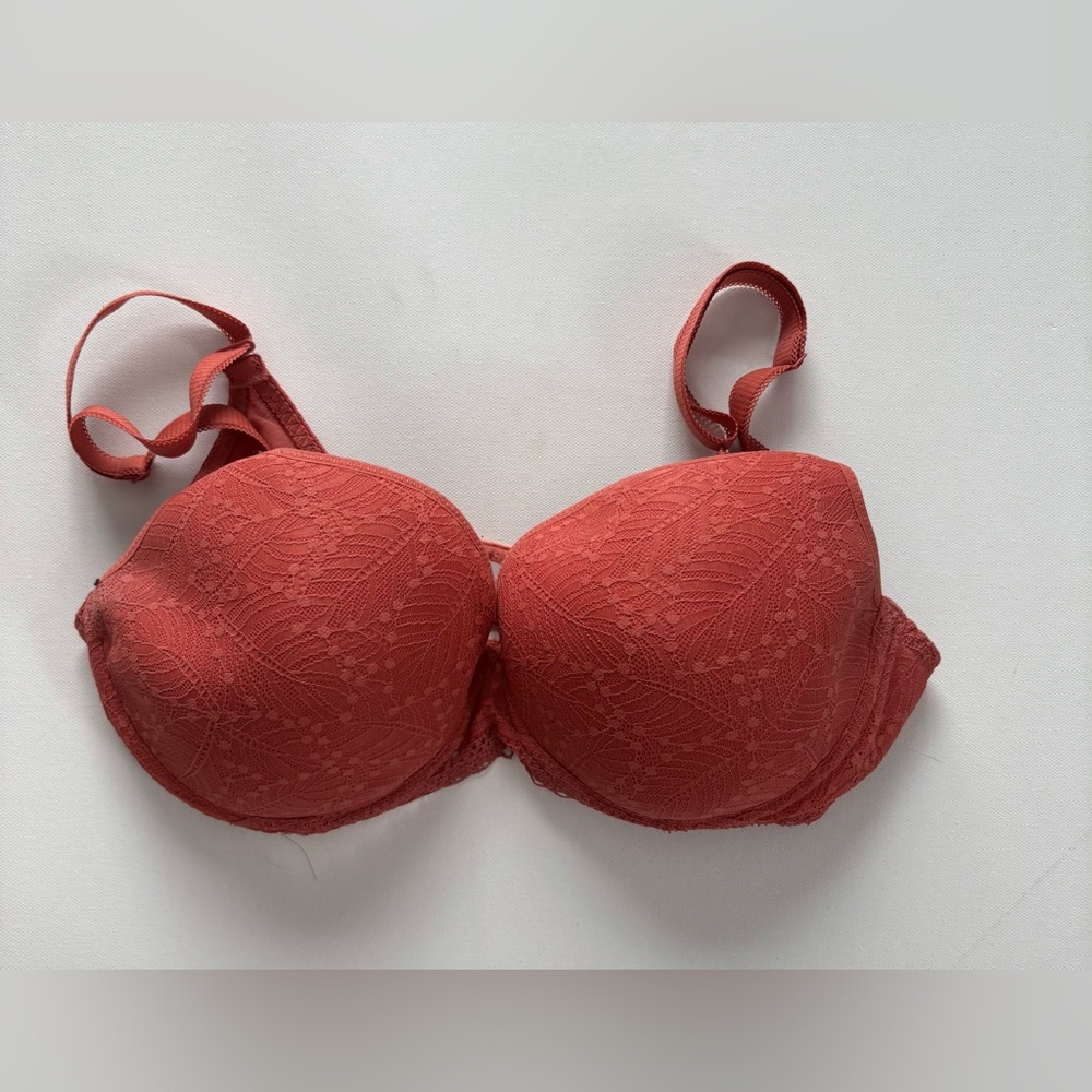 Women's Rusty Red Simon Perele Bra Size 32F